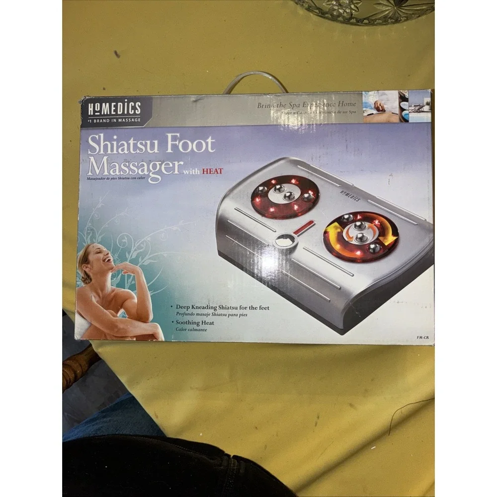 HOMEDICS Foot Pleaser Massage Ultra Infrared Heat Deep Kneading. In box. Tested.